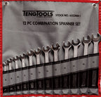 Combination Spanner Set 8-19 mm Tool Roll 12 Pieces