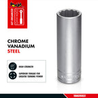1/2" Drive Deep 12 Point Socket