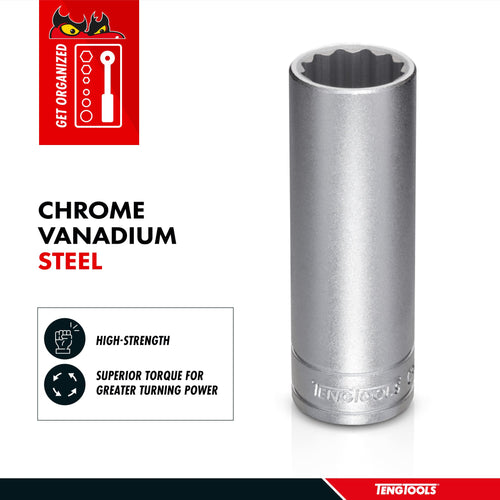 1/2" Drive Deep 12 Point Socket