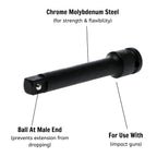 1/2 Impact Extension Bar DIN (F) ANSI (M) 125mm