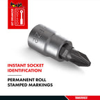 1/4 Drive Pozi Bit Socket PZ2