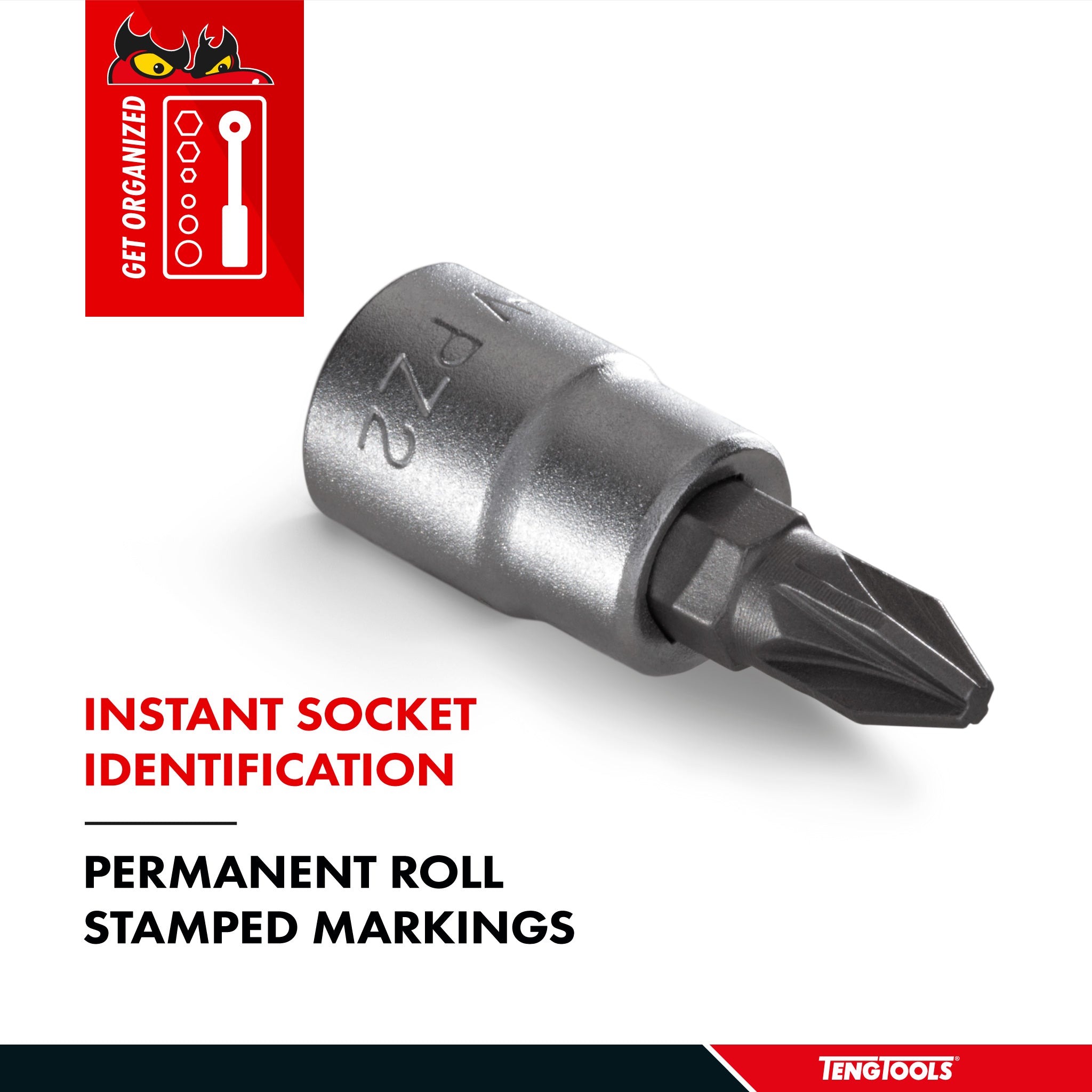 1/4 Drive Pozi Bit Socket PZ2