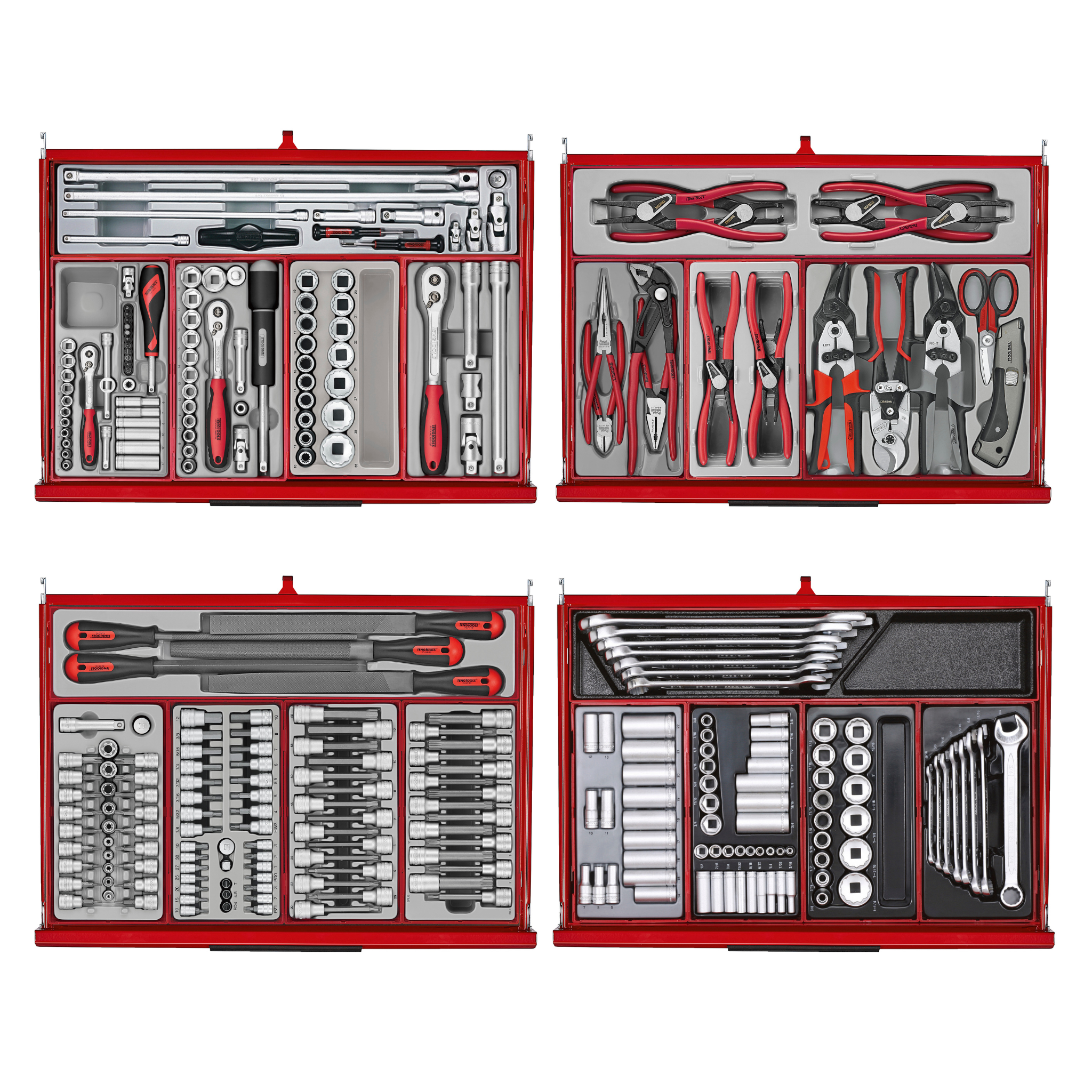 53" PRO35™ Roller Cabinet Tool Kit, 615 Piece, Red