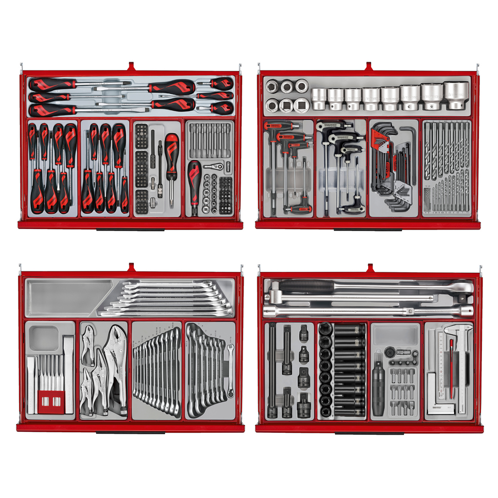 53" PRO35™ Roller Cabinet Tool Kit, 615 Piece, Red