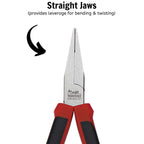 Flat Nose Plier TPR Grip 170mm