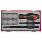 Teng Tools Juego de destornilladores de trinquete de 1/4" con puntas hexagonales TT1 de 15 piezas — TTRSD15