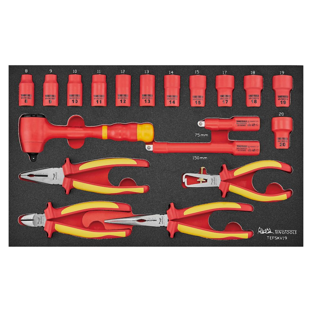 MECCA PRO TC-6T FOAM Electrician Tool Kit 37 Pieces