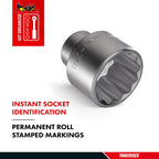 3/4" Drive 12-Point SAE Socket 3/4"