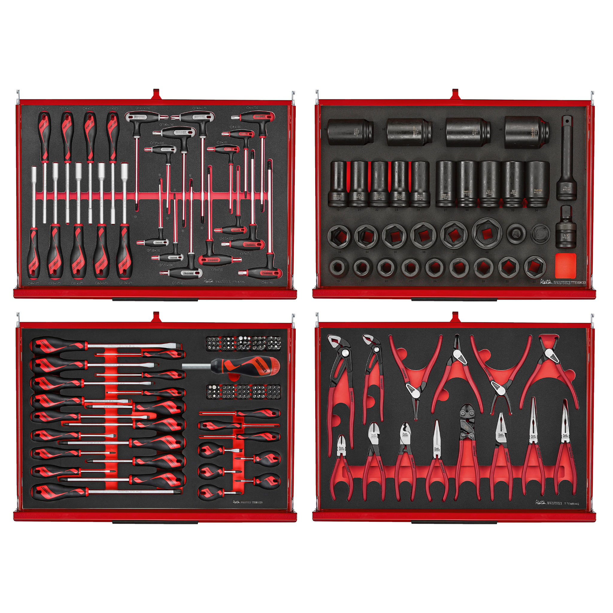 1133 Piece 53" PRO35™ Monster Stack Foam Tool Kit (Red)