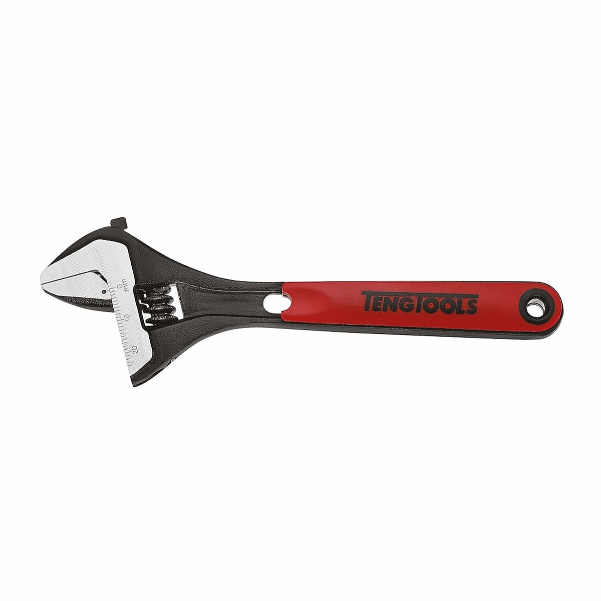 Teng Tools 4002IQ Adjustable Wrench 150-375mm TPR Grip Crescent Wrench on a white background
