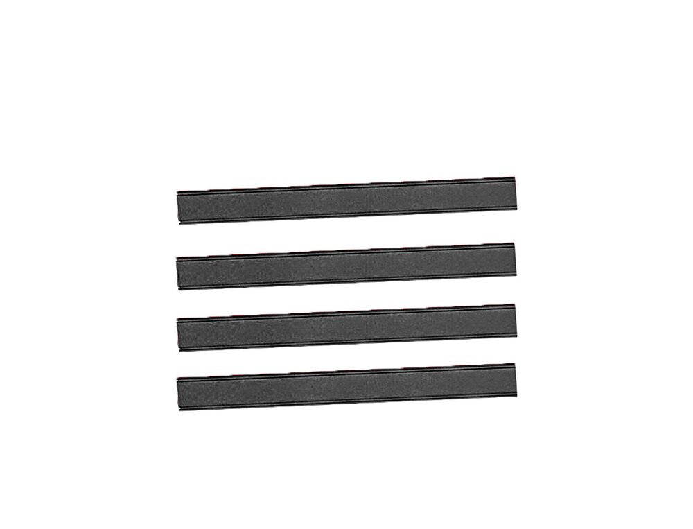 Aluminium Drawer Handle 3 Pieces Black