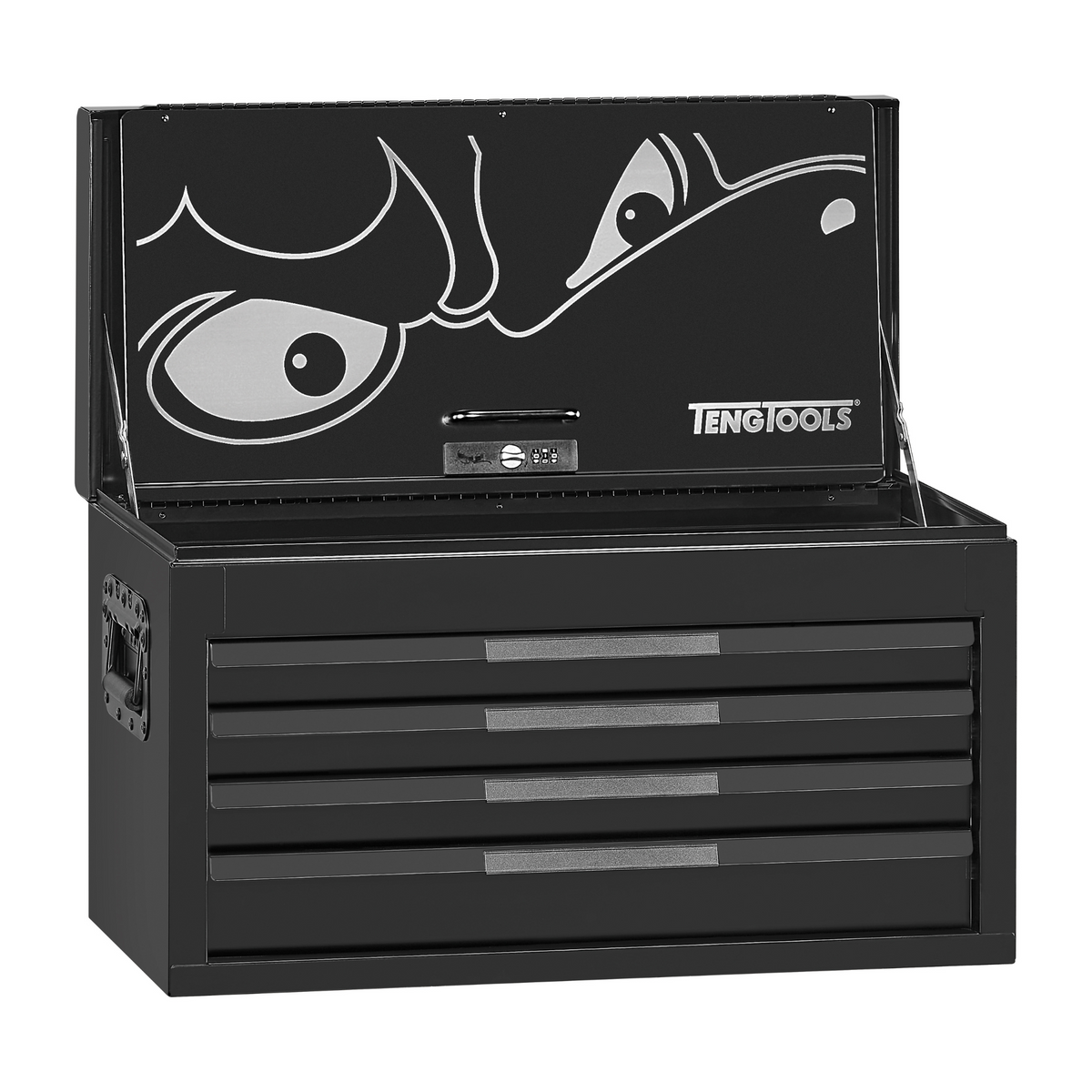 Teng Tools 26 Inch Wide 4 Drawer PRO35 Heavy Duty Black Top Box - TST2 ...