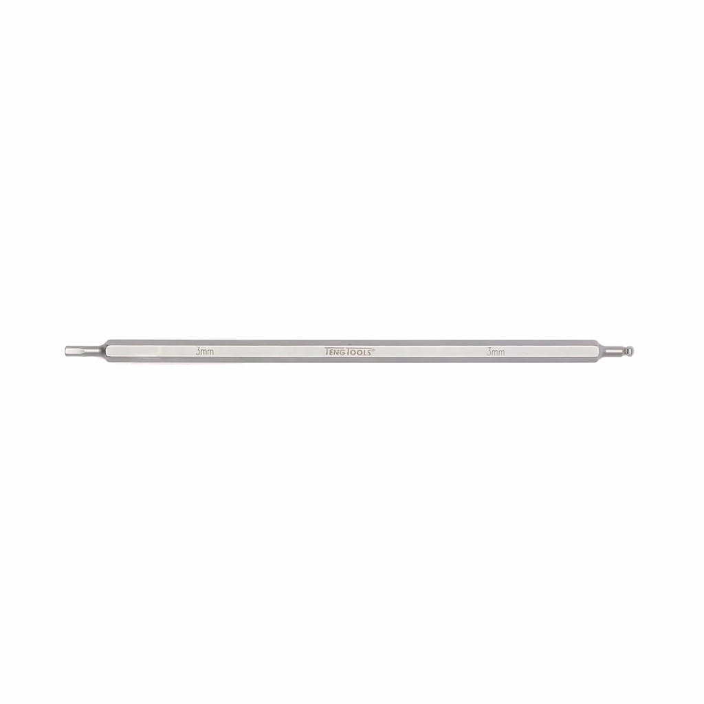 Teng Tools double ended screwdriver blade, hex and ball point hex, 3 to 6 mm on a white background