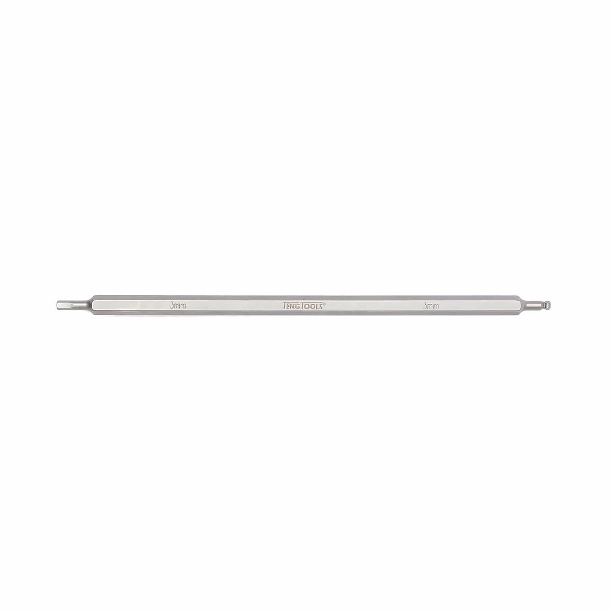 Teng Tools double ended screwdriver blade, hex and ball point hex, 3 to 6 mm on a white background