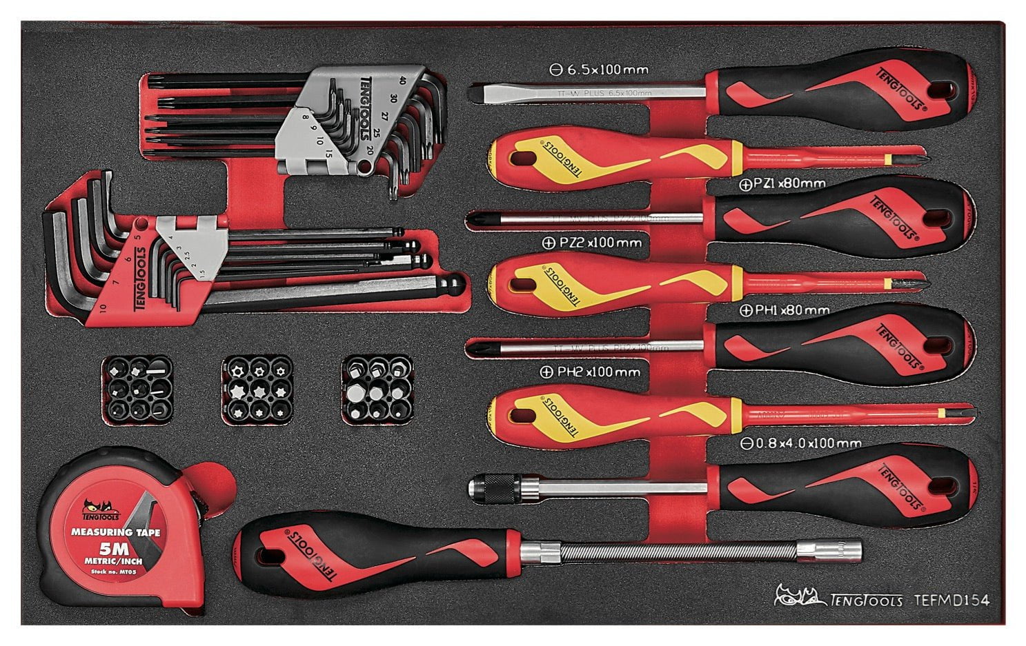 MECCA PRO TC-9 FOAM Tool Kit 118 Pieces