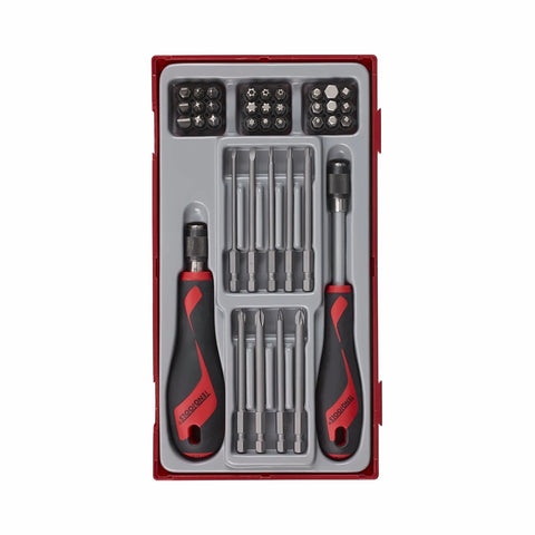 Jeu de 38 embouts de vissage 1/4" avec porte-embouts à changement rapide