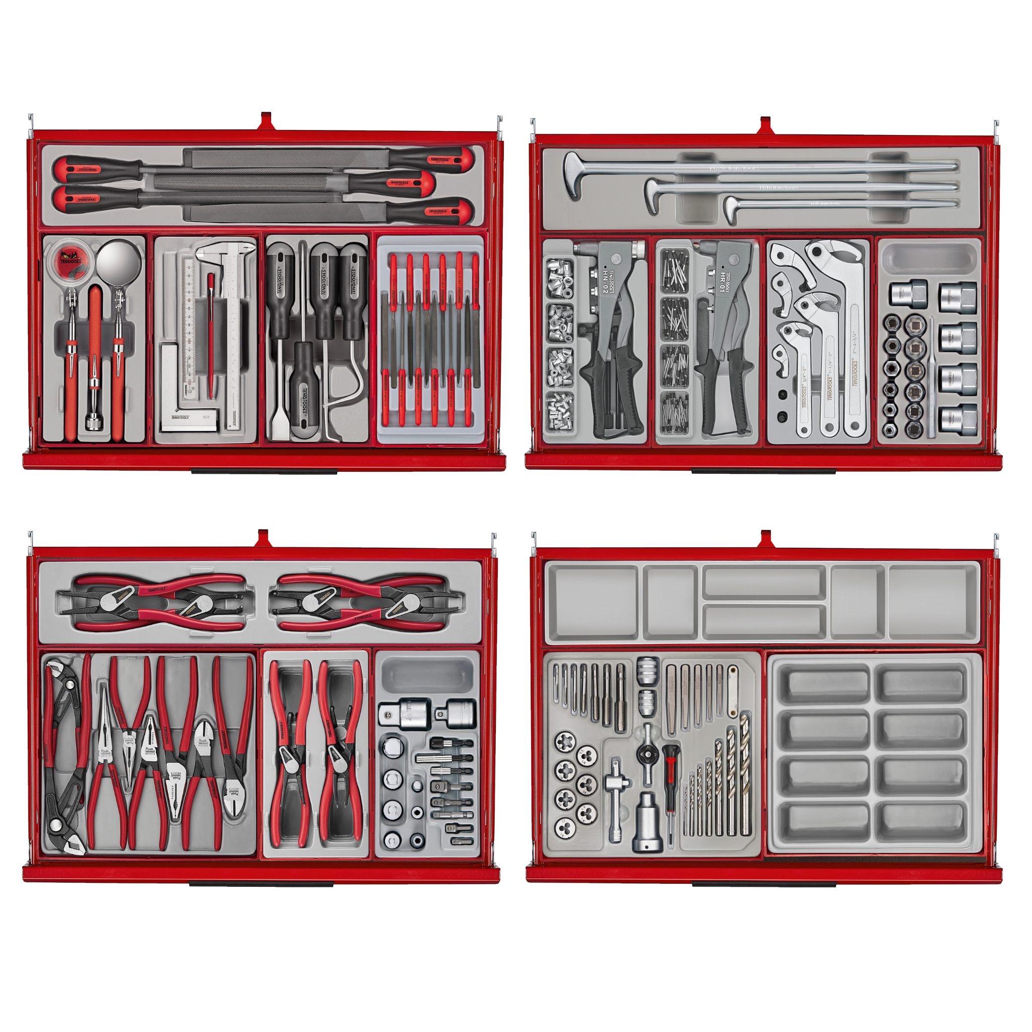 Mobile Tool Kit 1295 Pieces Red