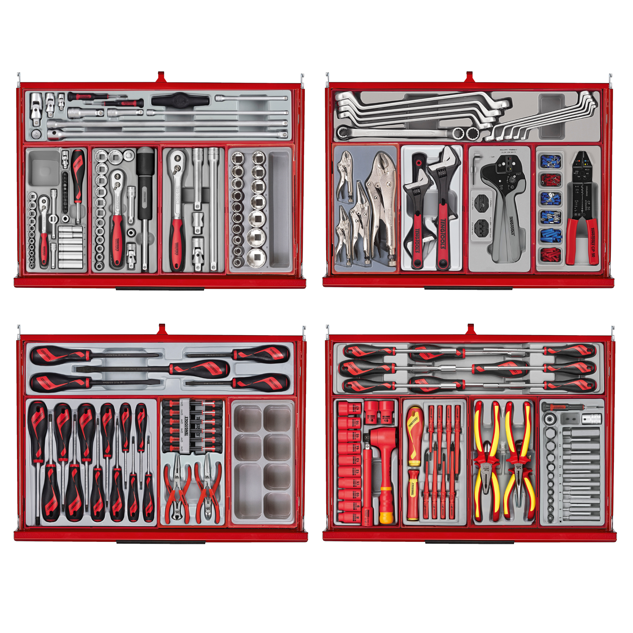 Mobile Tool Kit 1295 Pieces Red