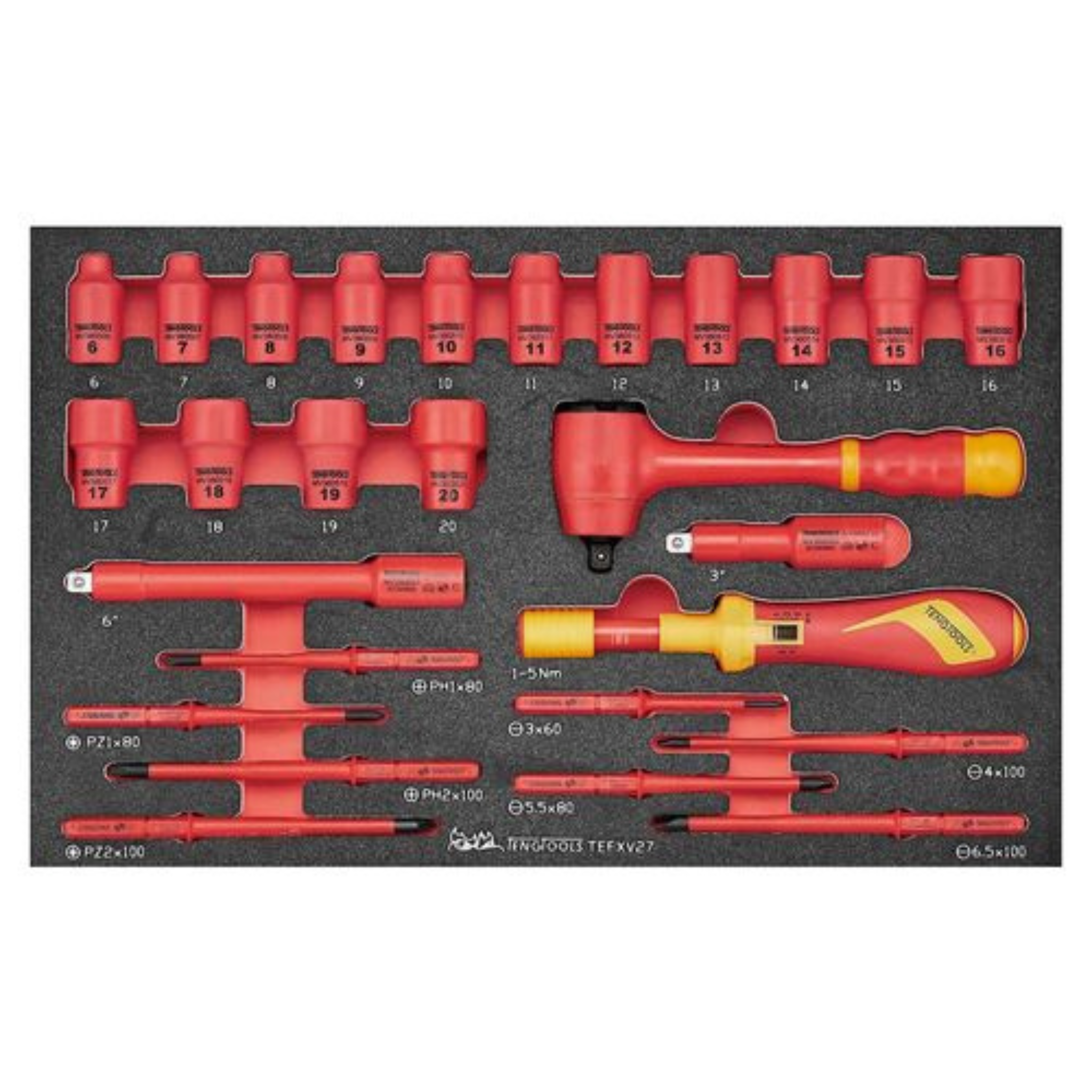 MECCA PRO TC-9 FOAM Tool Kit 52 Pieces