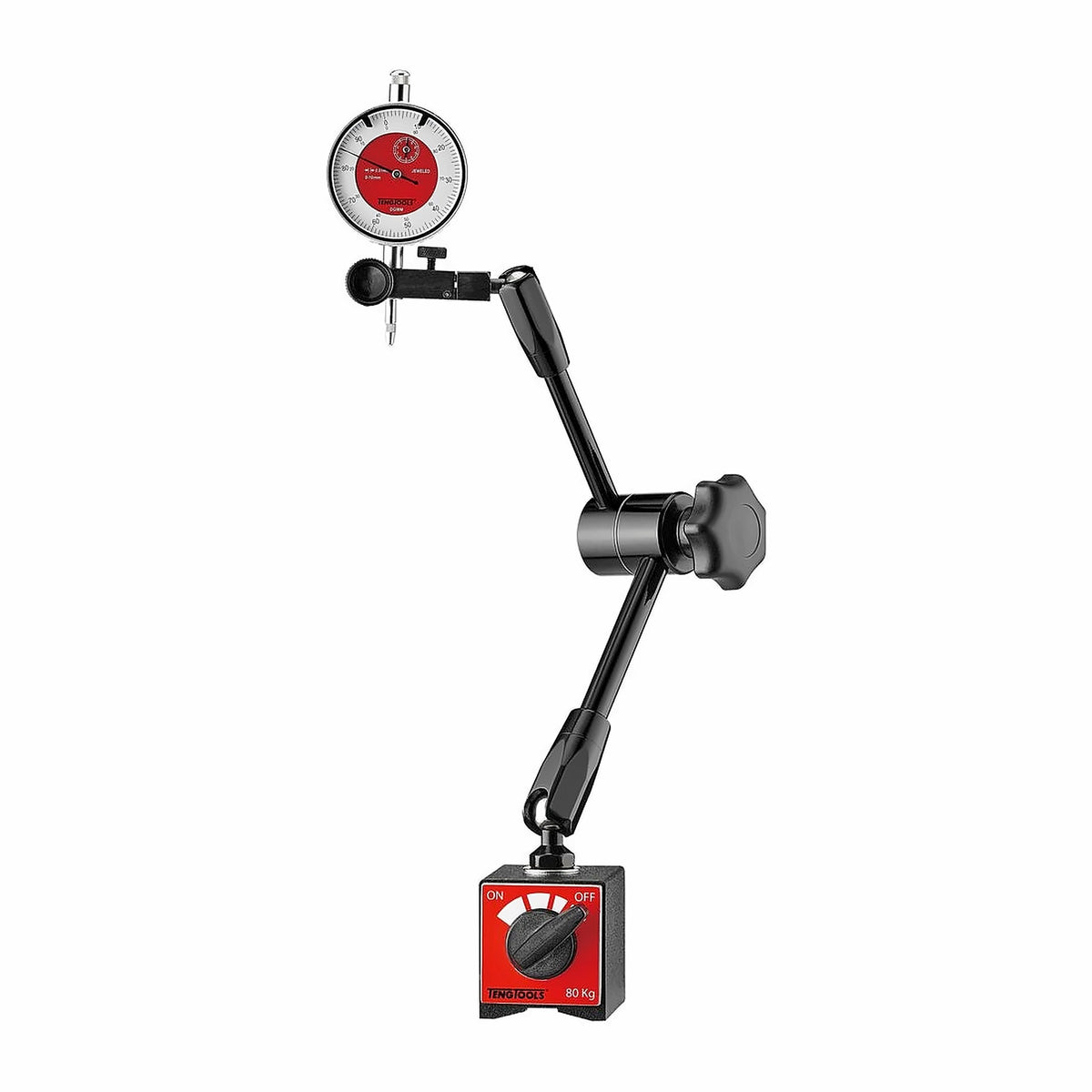 Teng Tools DGMM Magnetic Dial Indicator 0-10 mm on a white background
