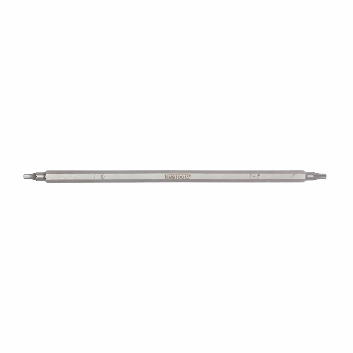 Teng Tools double ended TX screwdriver blade, TX10 to TX40 on a white background