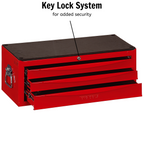 26" Classic Tool Chest 3 Drawers Red US