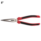 Bent Long Nose Plier TPR Grip 210mm
