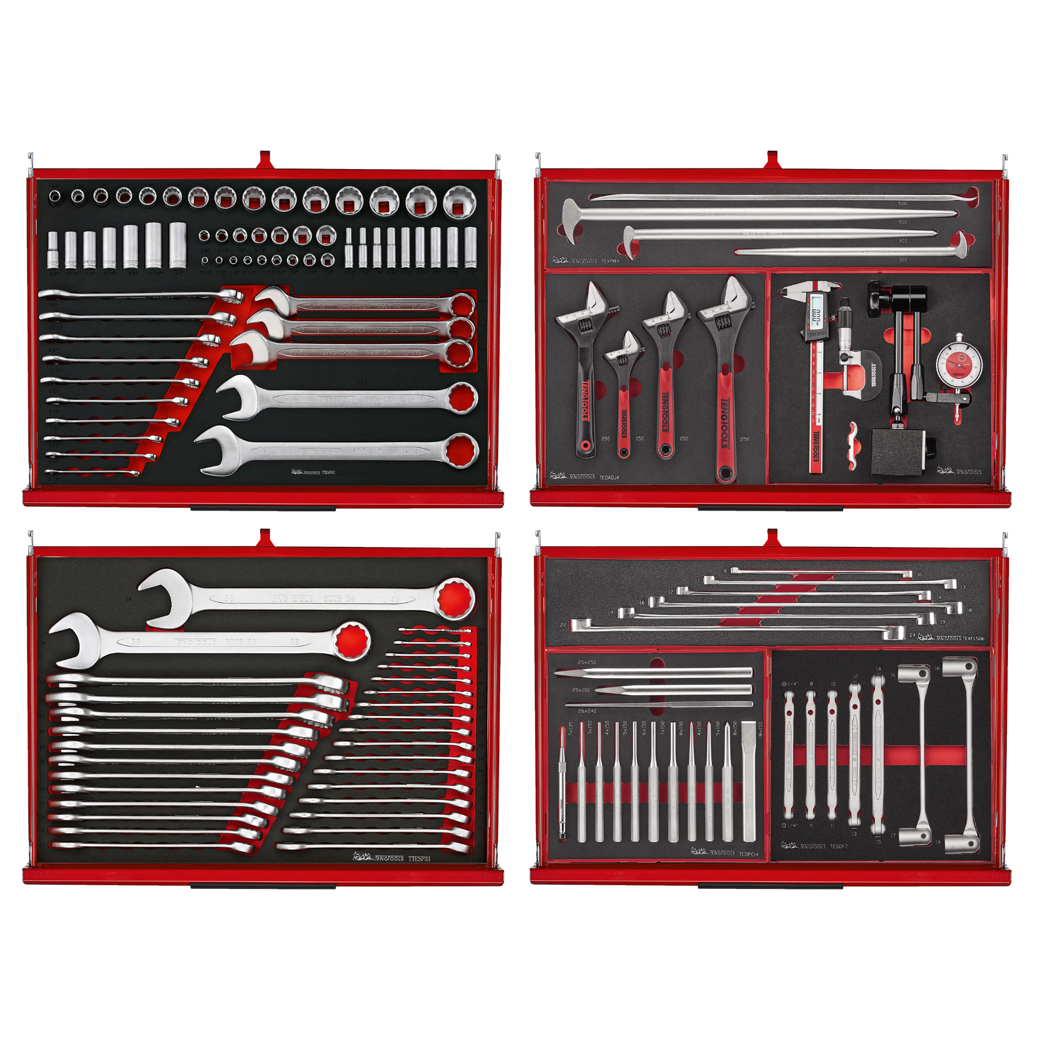 1133 Piece 53" PRO35™ Monster Stack Foam Tool Kit (Red)
