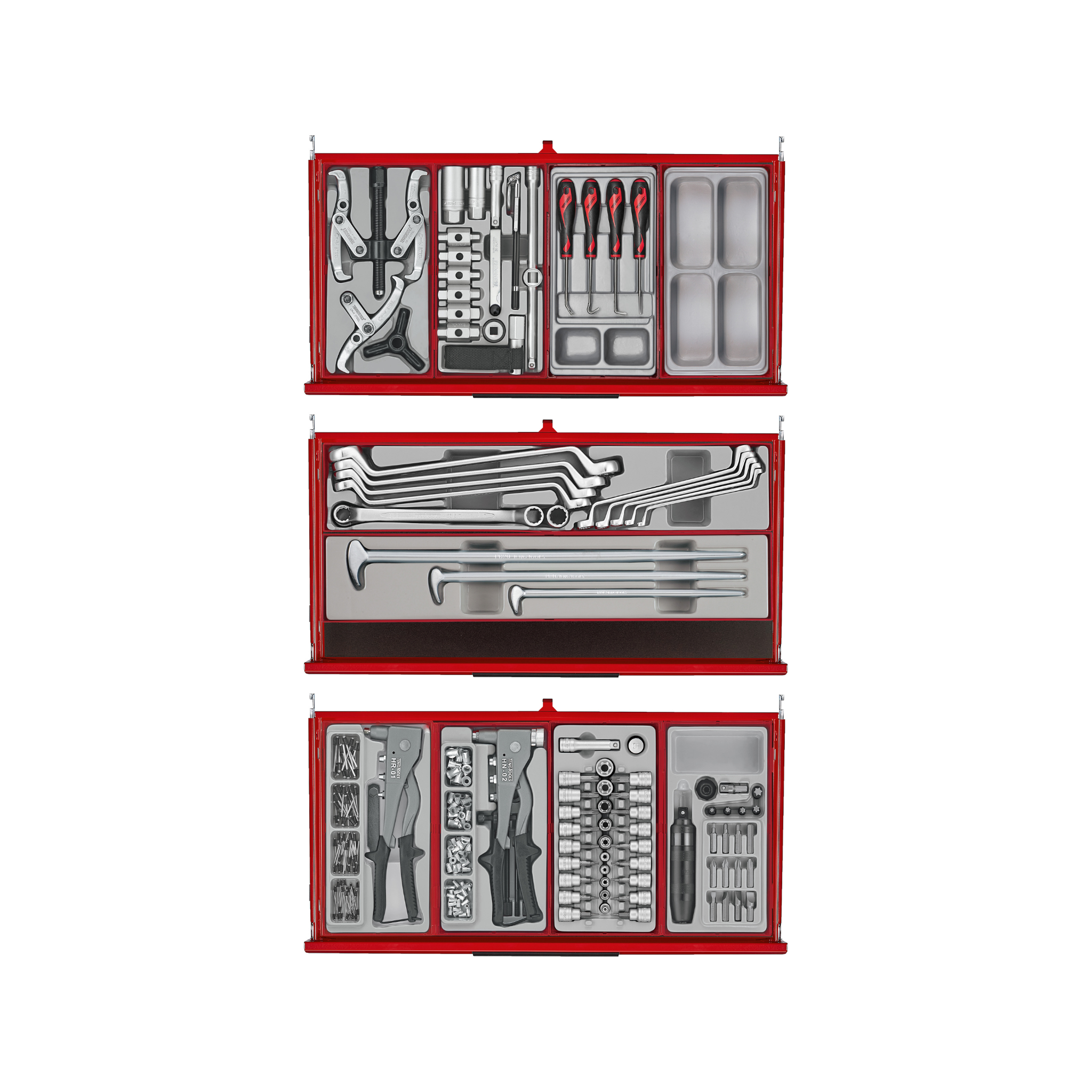 26" PRO35™ Stack Tool Kit, 753 Pieces, Red