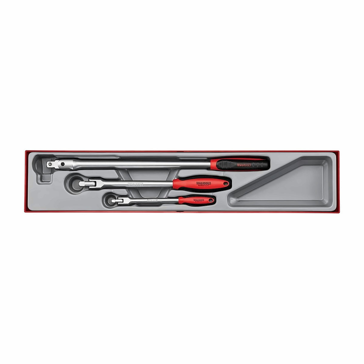 Teng Tools TTXBR03 3-Piece Flex Handle Breaker Bar Set on a white background