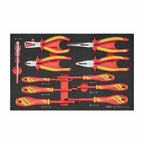 Teng Tools TEFXV11 Insulated Plier & Screwdriver Set FOAM3 11 Pieces on a white background