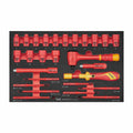 Teng Tools TEFXV27 Insulated Torque Screwdriver Set FOAM3 27 Pieces on a white background