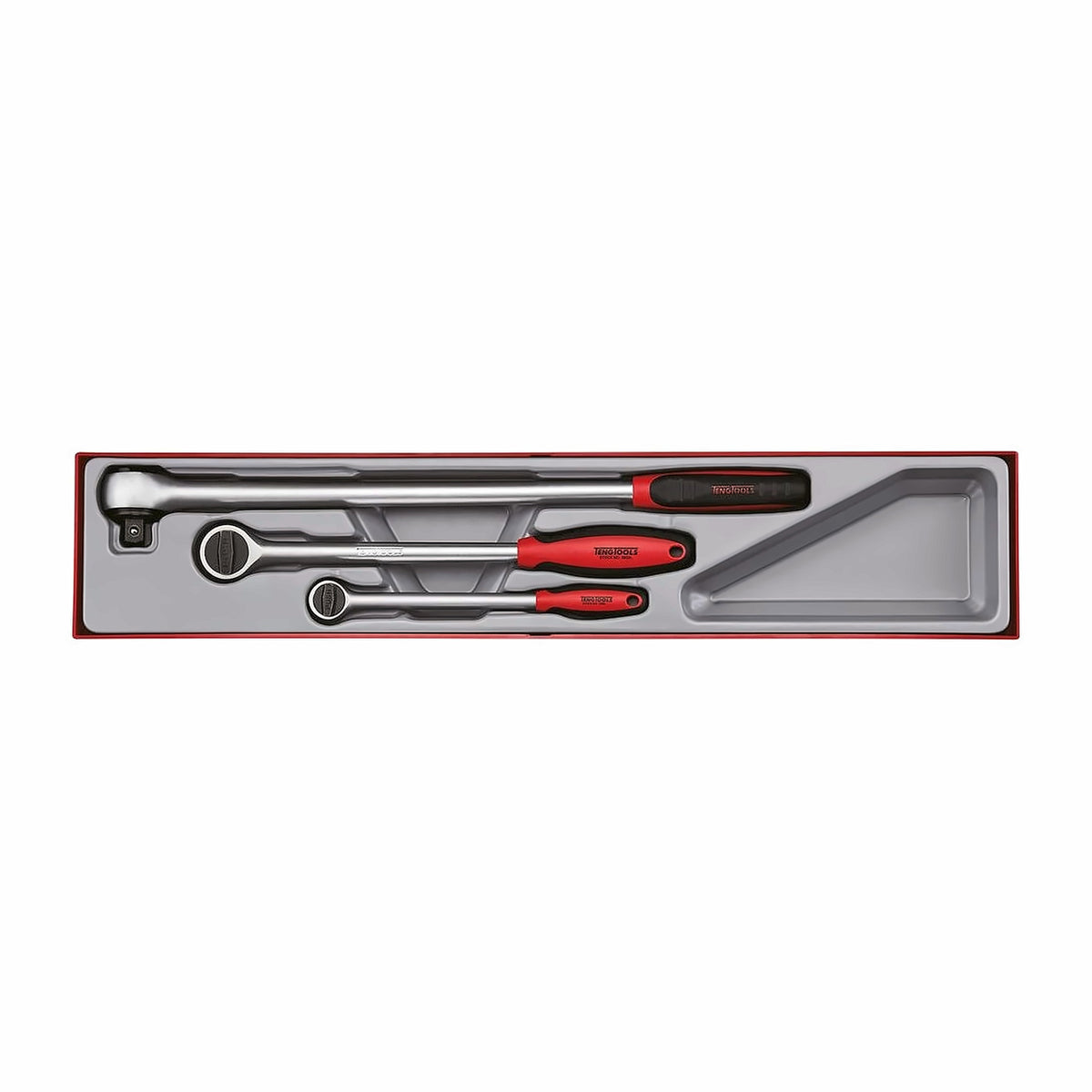 Teng Tools TTXRL03 3 Piece Long Arm Ratchet Set on a white background