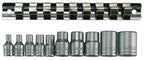 1/4 & 3/8 TX-E Socket Clip Rail Set 10 Pieces