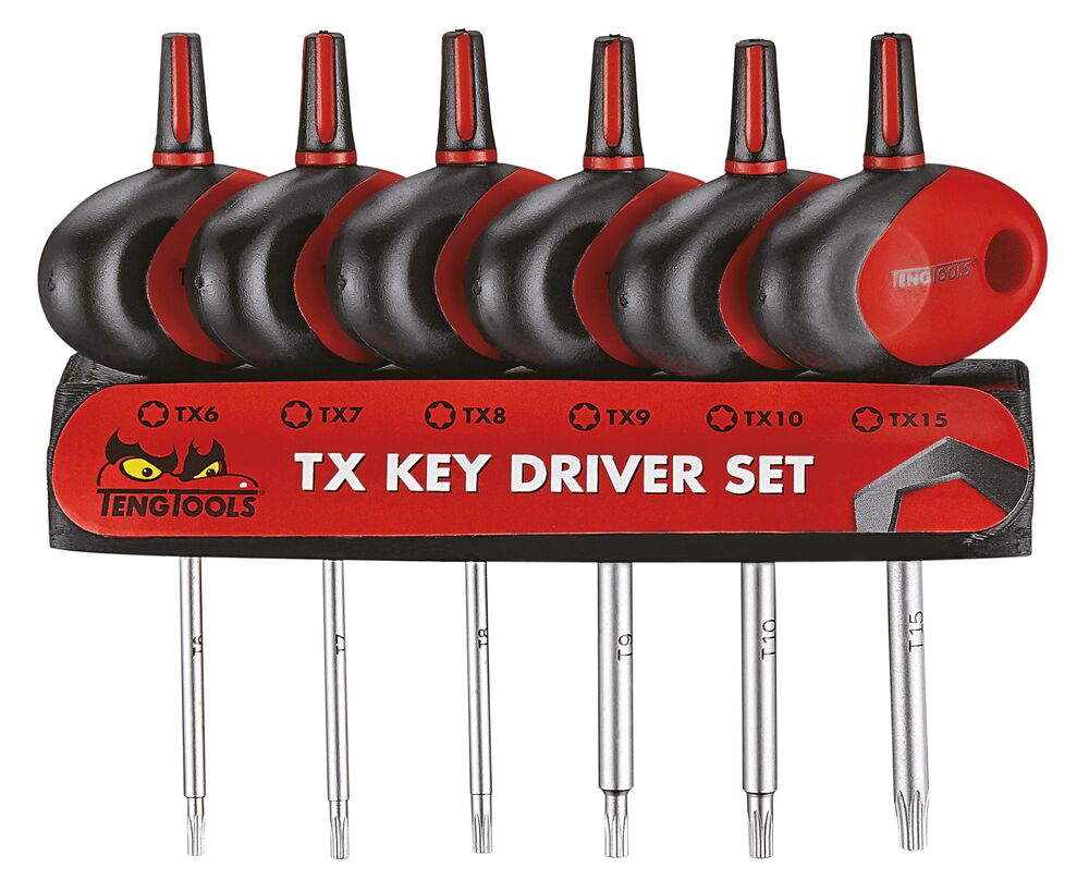 Mini TX T-Handle Screwdriver Set 6 Pieces