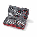 Teng Tools T1244 MECCA PRO 1/2" Socket & Tool Set mm/AF 44 Pieces on a white background