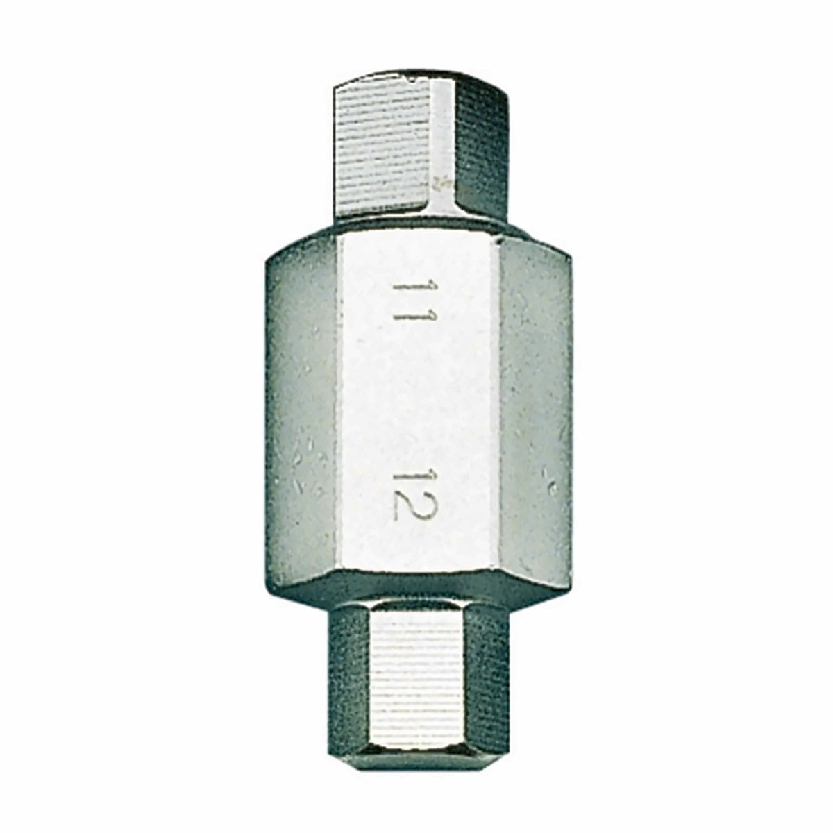 Teng Tools double ended oil drain plug key on a white background