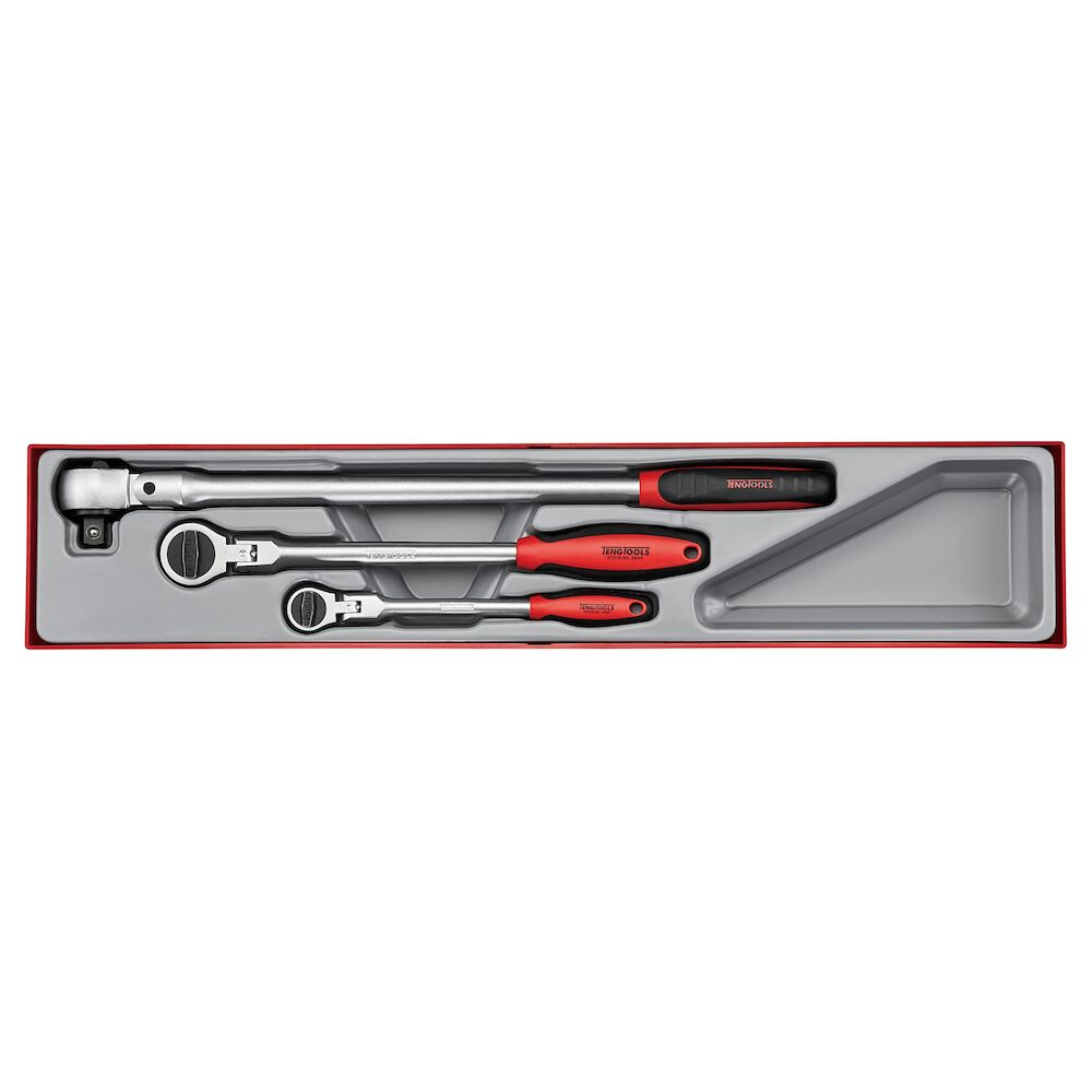 Teng Tools Long Arm Flex Head Ratchet Set TTX4 3 Pieces — TTXRF03