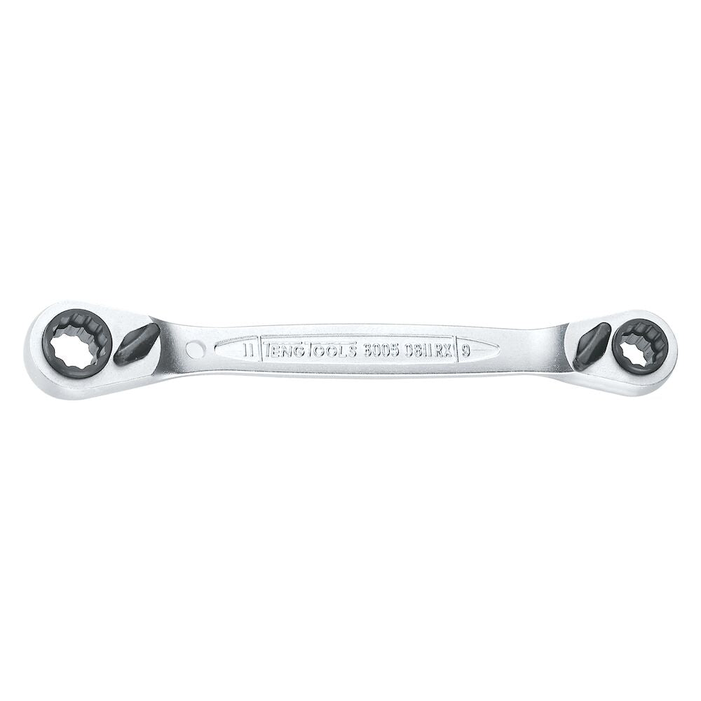 Teng Tools Ratcheting Multi Drive Spanner 16 x 17mm / 18 x 19mm