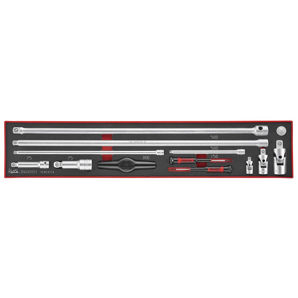 Teng Tools Extension Bars Set FOAMX4 13 Pieces — TEXEXT13