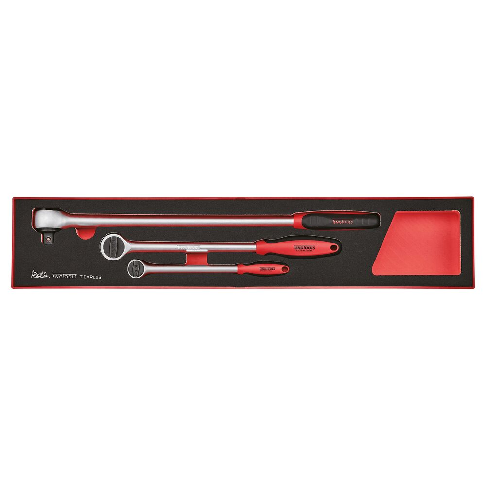 Teng Tools Long Arm Ratchet Set FOAMX4 3 Pieces — TEXRL03