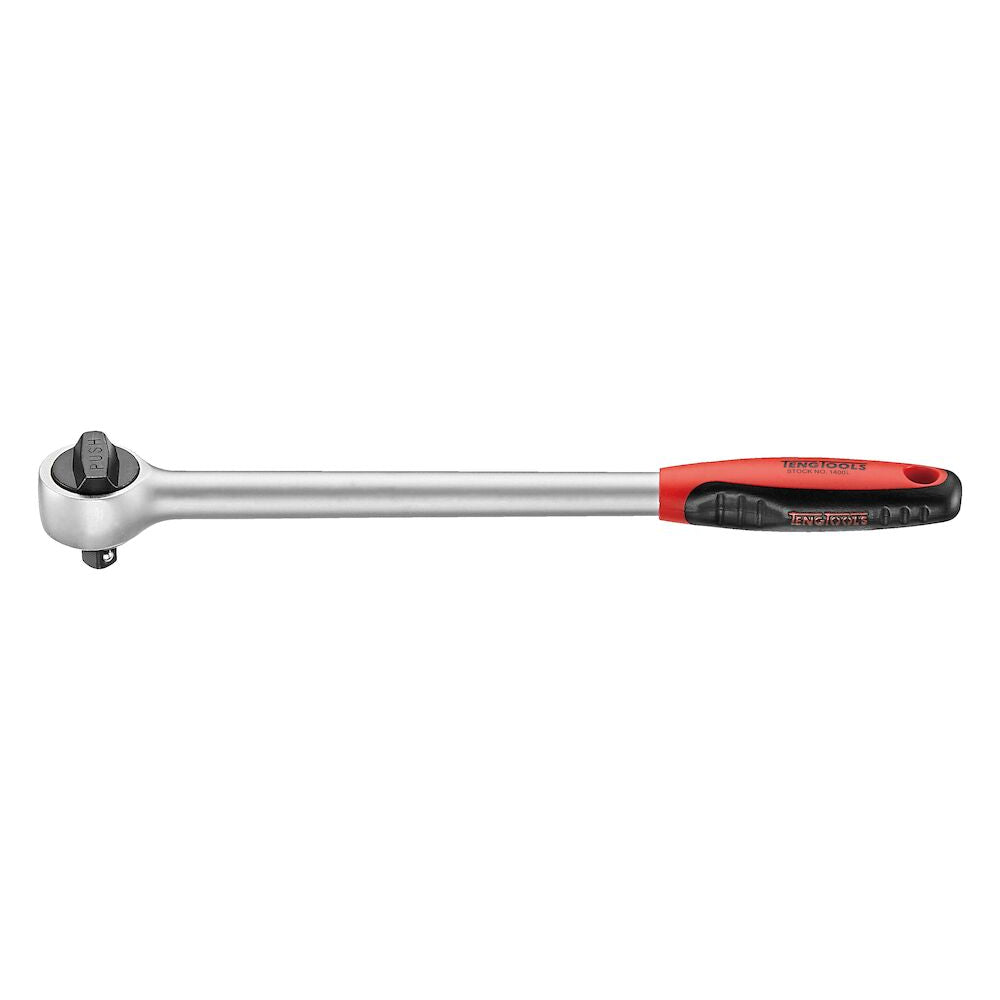 Teng Tools 1/4 Ratchet Long Arm 43 Teeth 200mm — 1400L