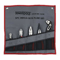 Teng Tools 445W Plier Set Tool Roll 5 Pieces on a white background