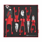 Teng Tools TED441-TQ Plier Set TPR Grip Q FOAM2 5 Pieces on a white background