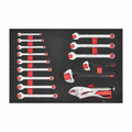 Teng Tools TTESP15 Spanner set FOAM4X4 15 pieces on a white background