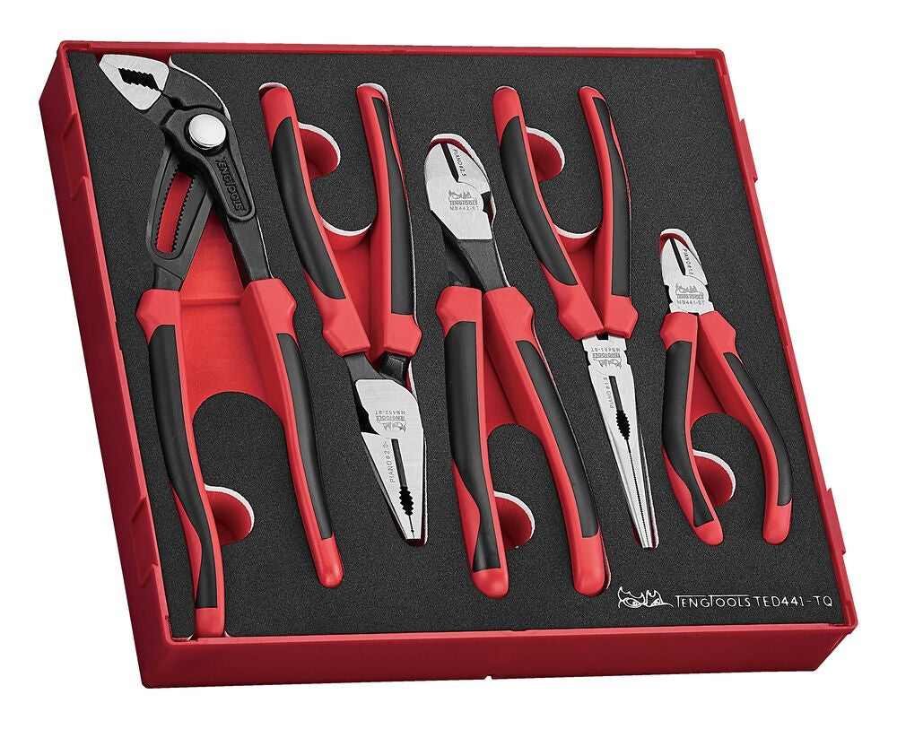 Plier Set TPR Grip Q FOAM2 5 Pieces