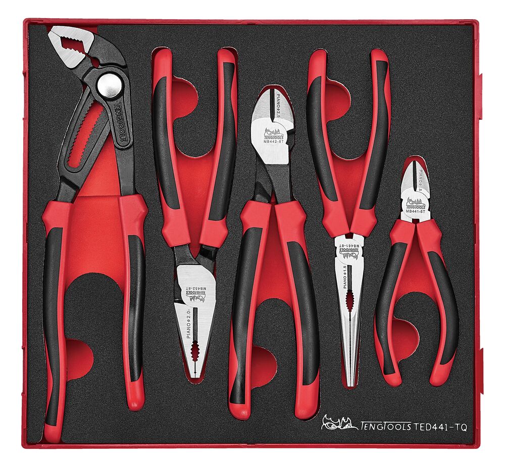 Plier Set TPR Grip Q FOAM2 5 Pieces