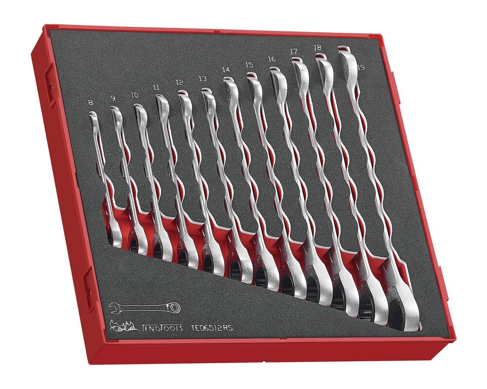 Flip Reverse Ratcheting Combination Spanner, Metric