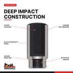 Teng Tools 1/2 inch drive 6-point metric ANSI deep impact socket, cut-away showing its construction
