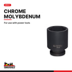 Teng Tools 1/2 inch drive 6-point metric DIN impact socket in chrome molybdenum for power tools